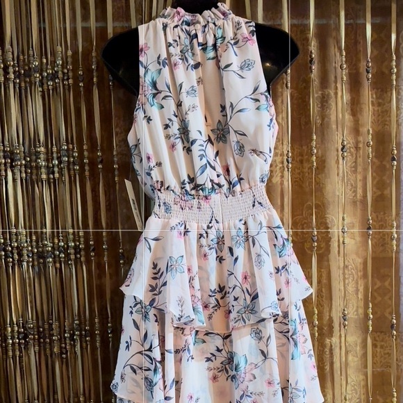 ELIZA J Ruffle Easter Floral Midi  Barbie DRESS BY ELIZA J Size 12 NWT - Picture 6 of 17